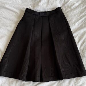 Pink Tartan Black A-Line Skirt